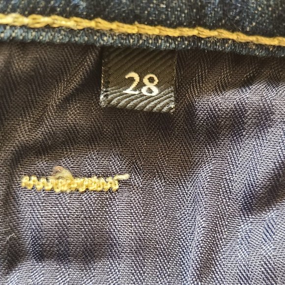 7 For All Mankind High Waist Cropped Straight Leg Jeans - Picture 6 of 7